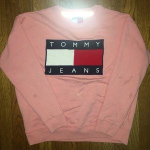 Vintage Tommy 3m Big Flag Crewneck Rare